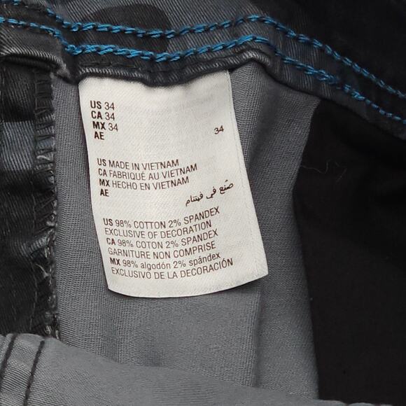 Sun + Stone Cargo Shorts Mens 34 Camo Camouflage Pockets Casual Modern Outdoor - Picture 8 of 13